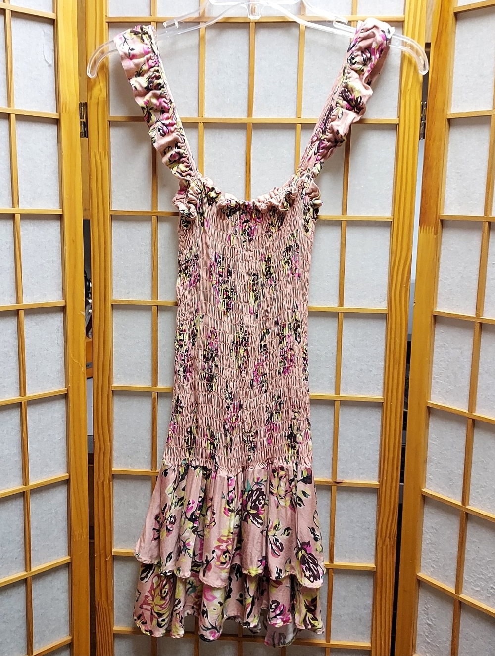 🌿 Revolve Sun Becomes Her Bodhi mini dress in watercolor rose - Picture 7 of 8